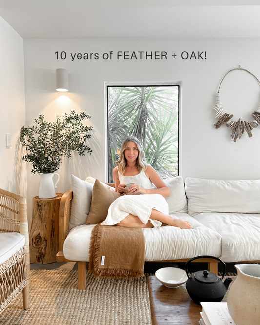 10 years of Feather + Oak!