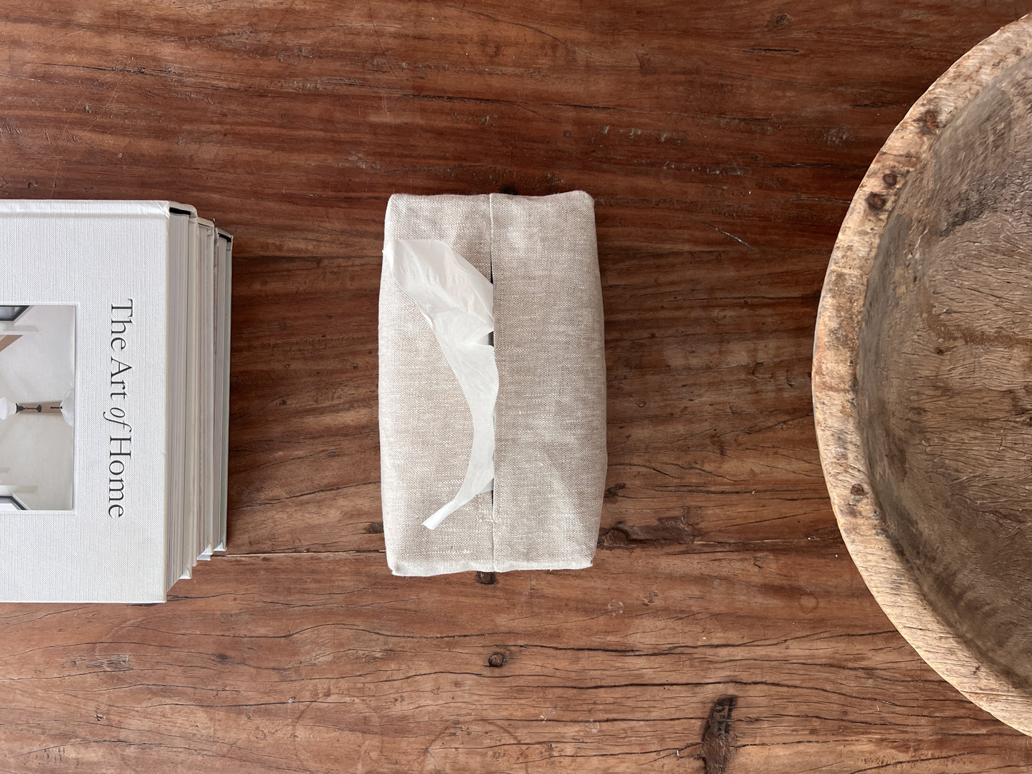 Linen Tissue Box Cover