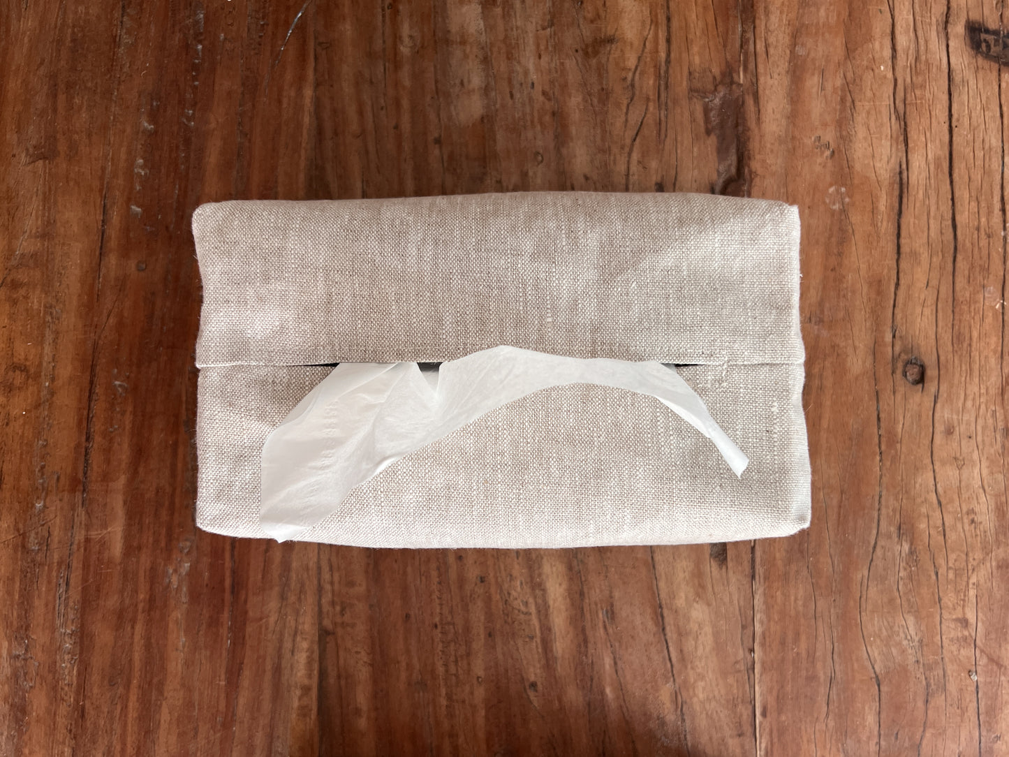 Linen Tissue Box Cover