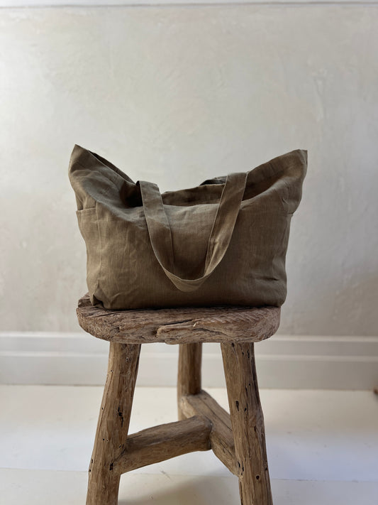 Linen Bag - Olive
