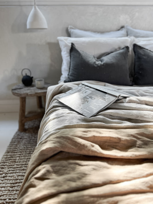 Ramie Lumbar Cushion - Charcoal