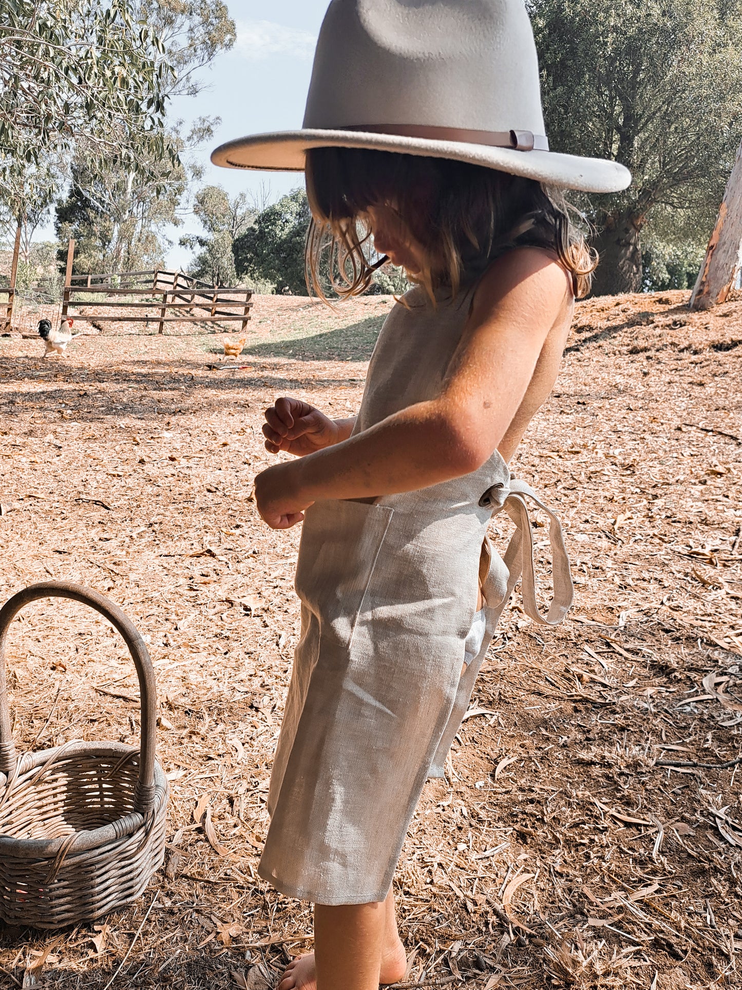 MINI 'Everyday' Linen Apron - Flax