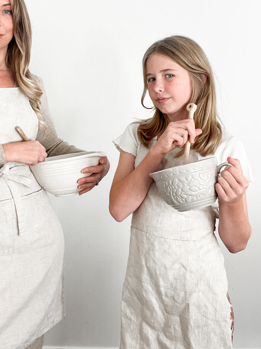 MINI 'Everyday' Linen Apron - Flax