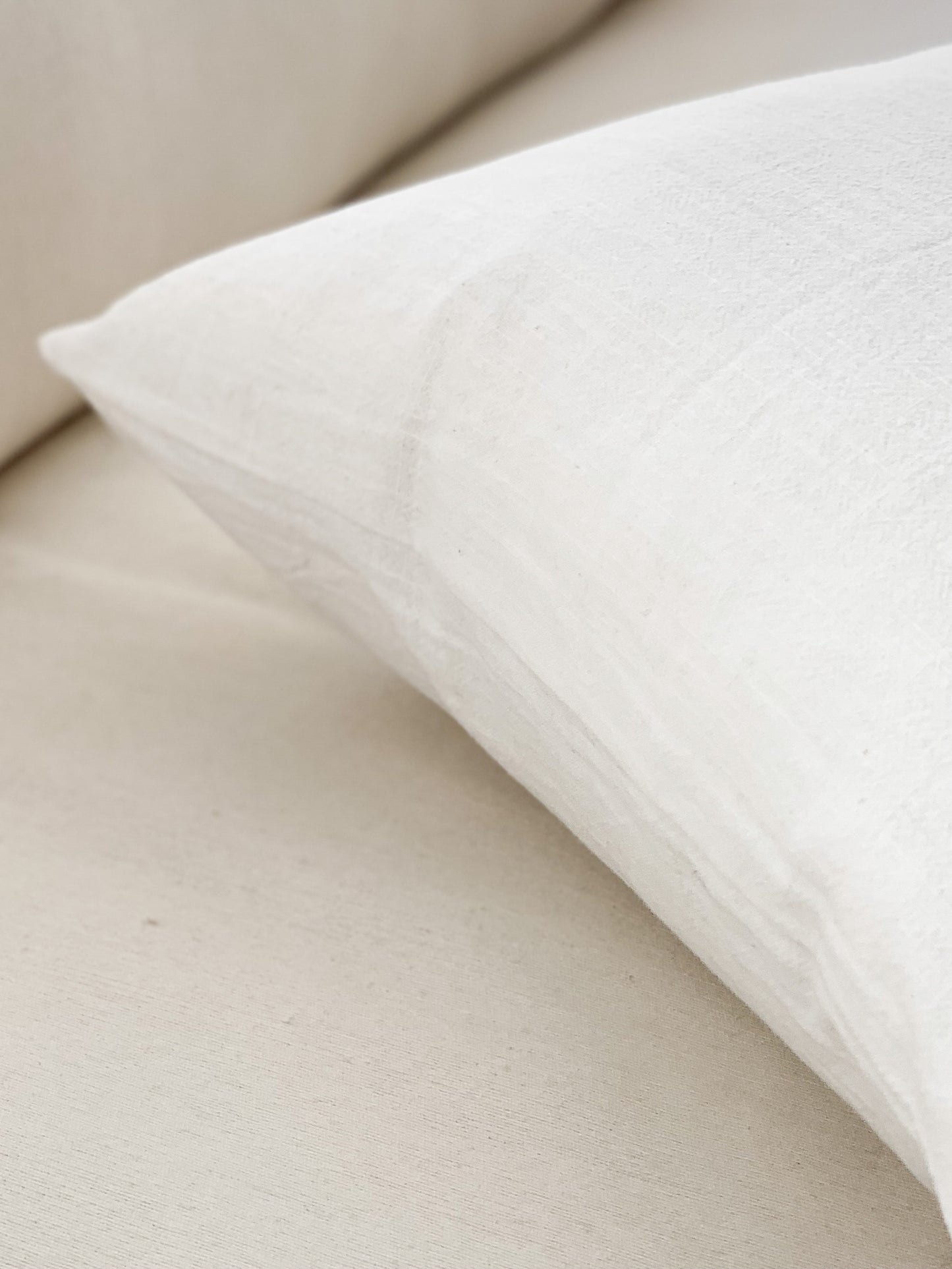 Ramie Standard Cushion - Chalk
