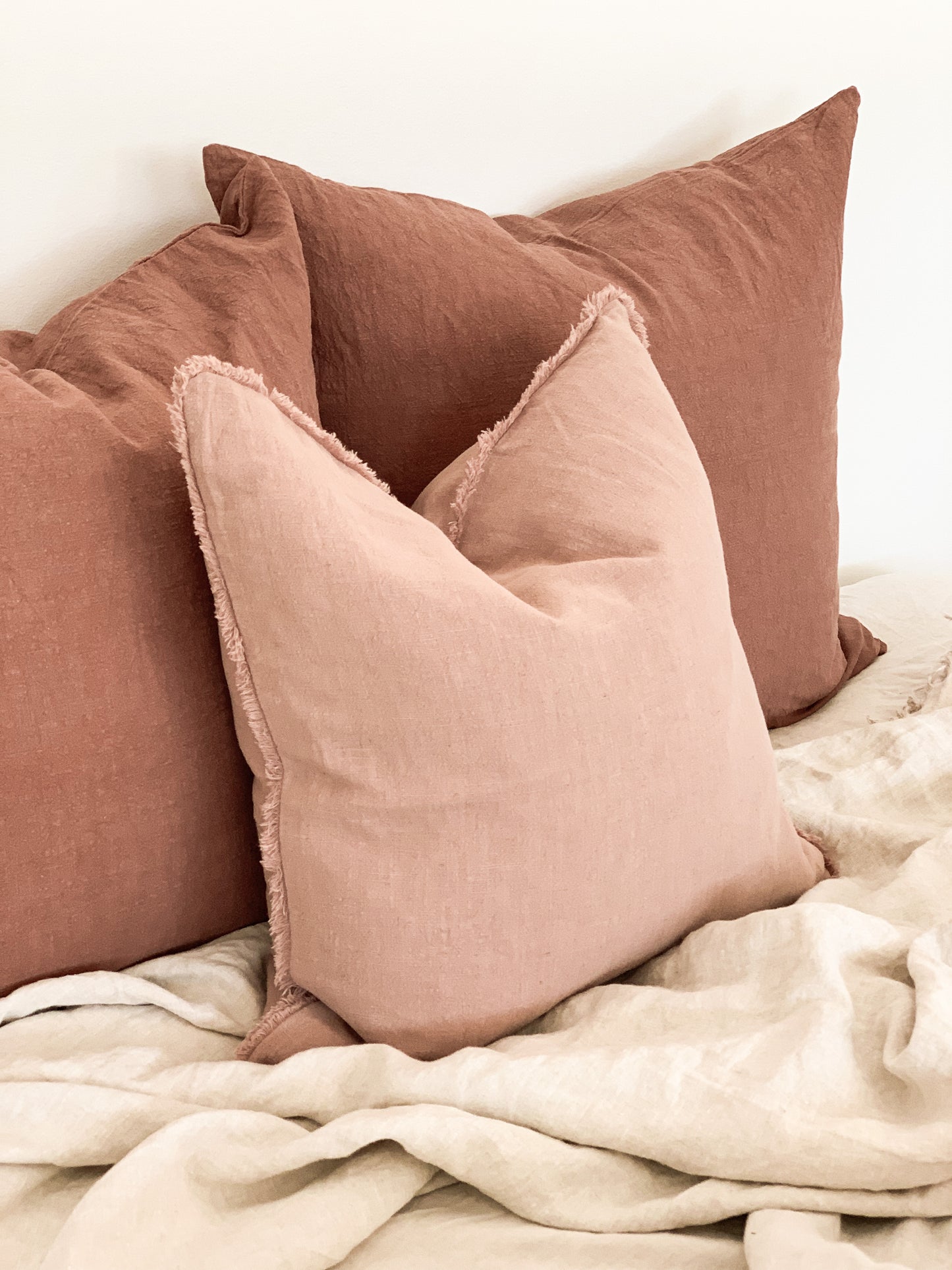 Ramie Standard Cushion - Blush