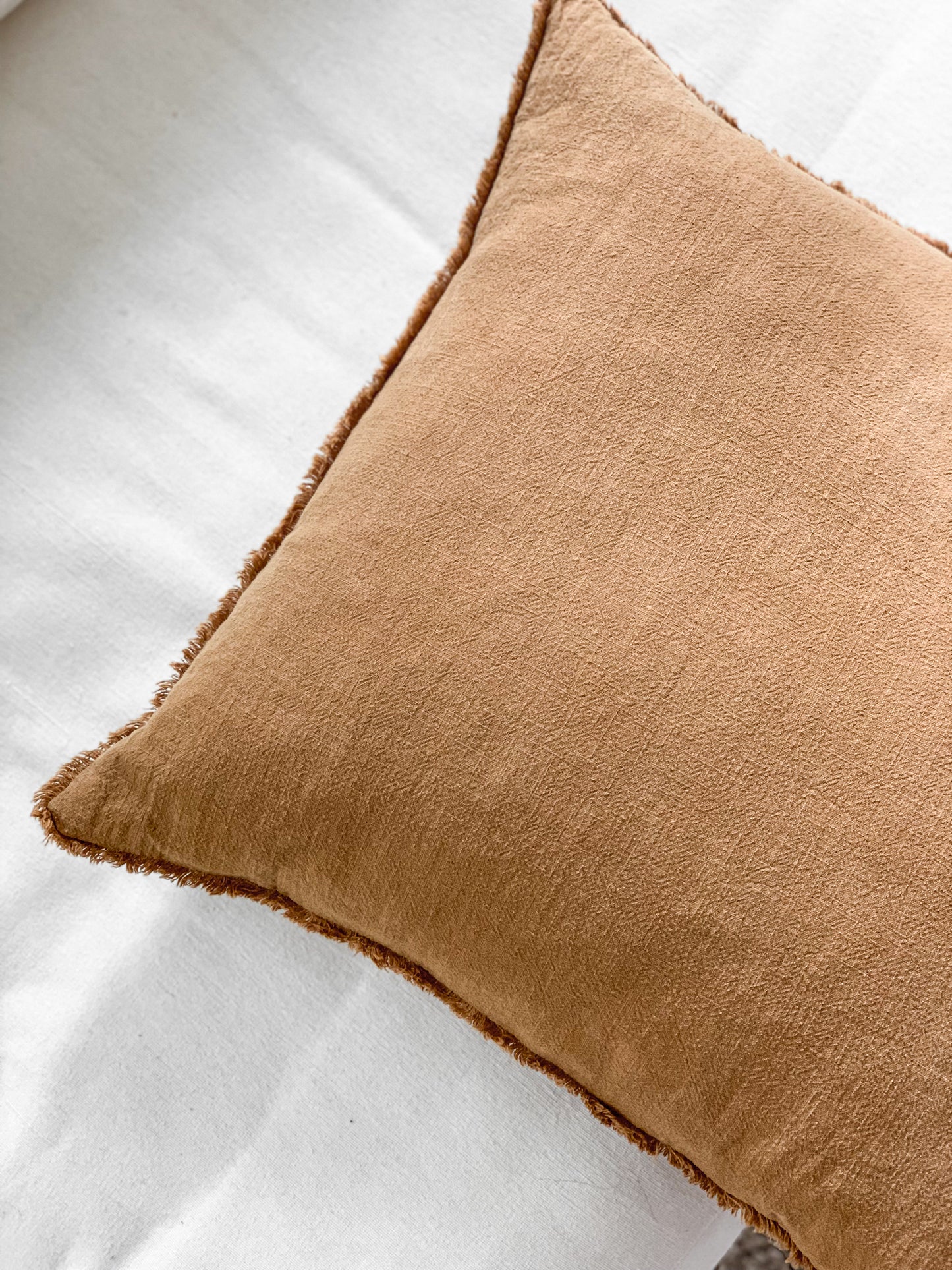 Ramie Standard Cushion - Cinnamon