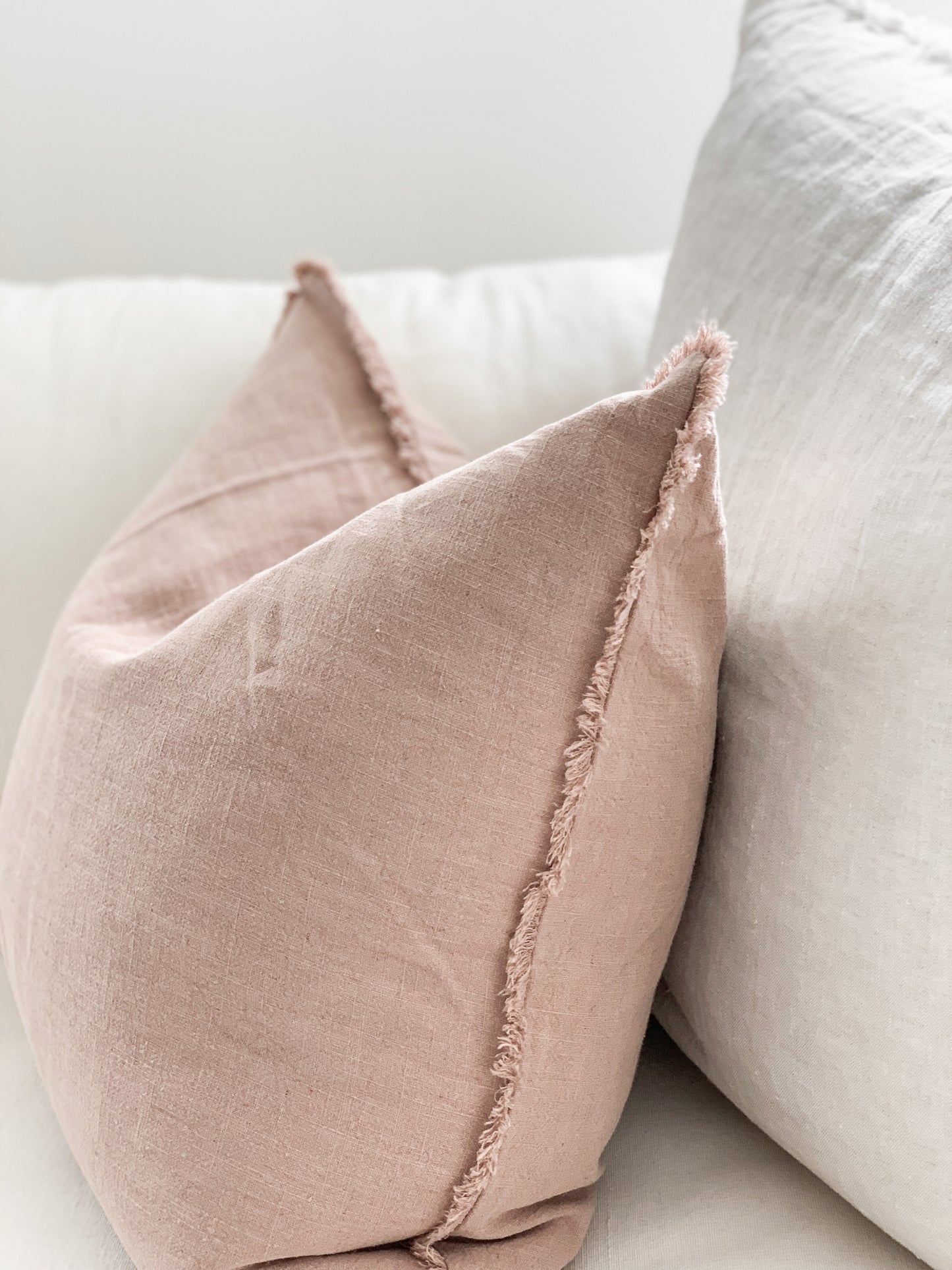 Ramie Standard Cushion - Blush