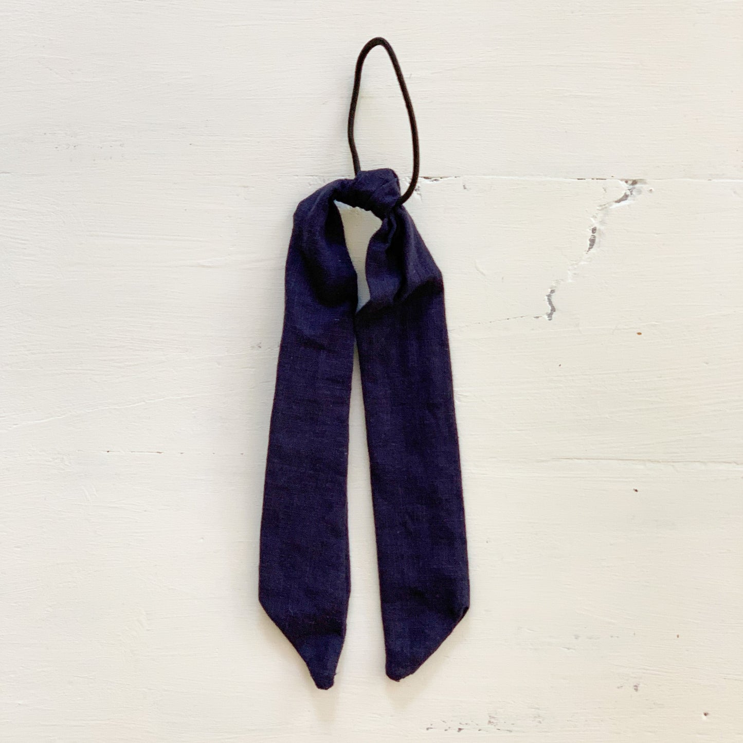 Ramie Hair Bows - Navy