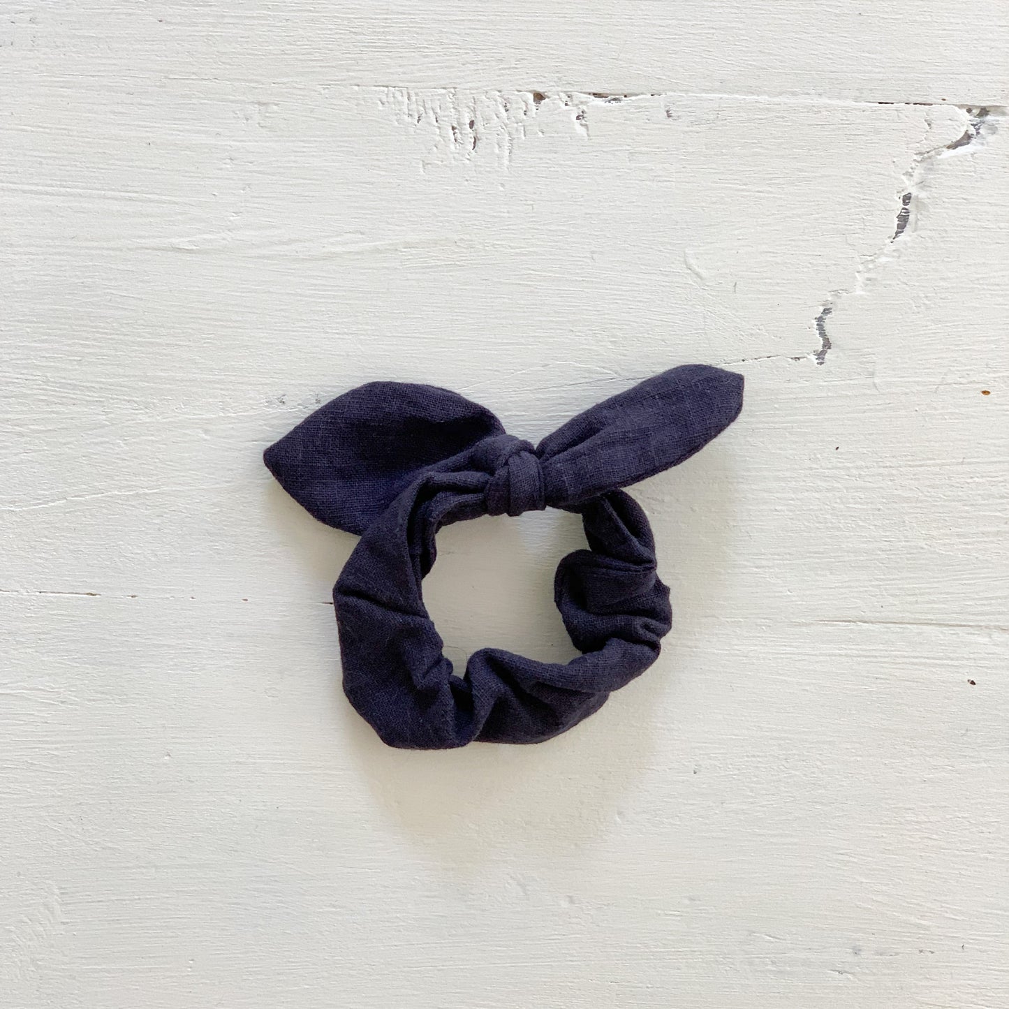 Ramie Hair Bows - Navy