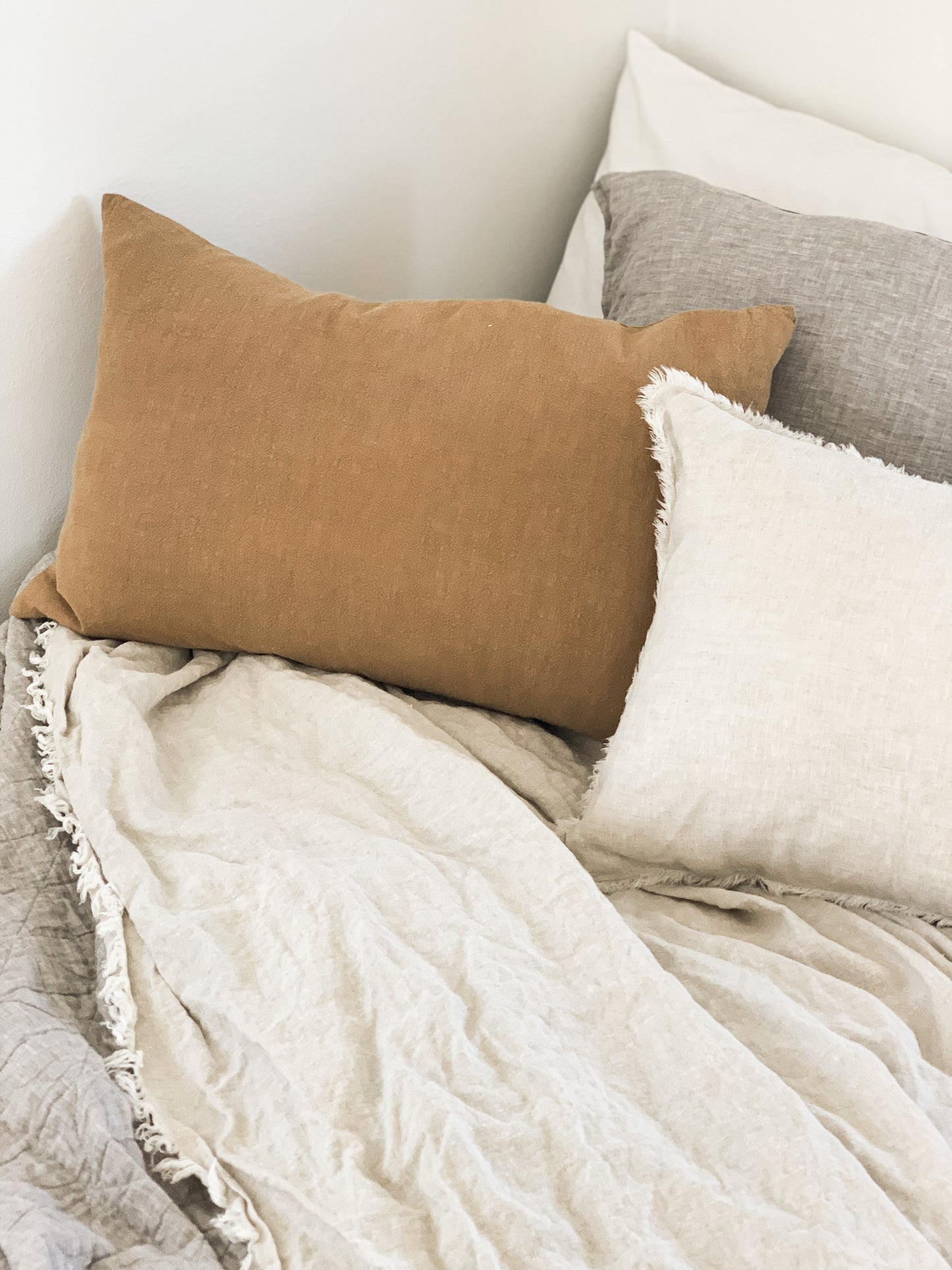 Ramie Lumbar Cushion - Cinnamon
