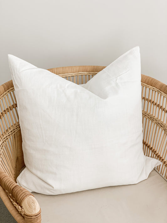 Ramie Euro Cushion - Chalk