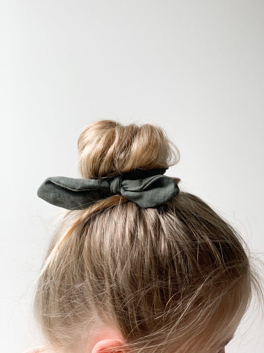 Ramie Hair Bows - Forest