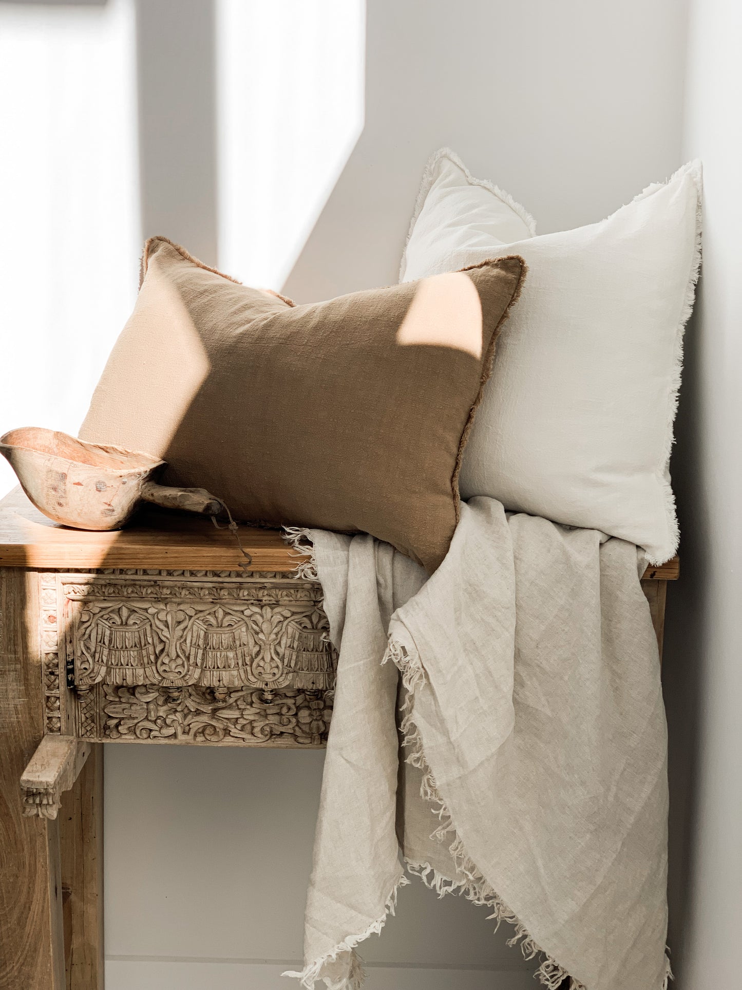 Ramie Lumbar Cushion - Husk