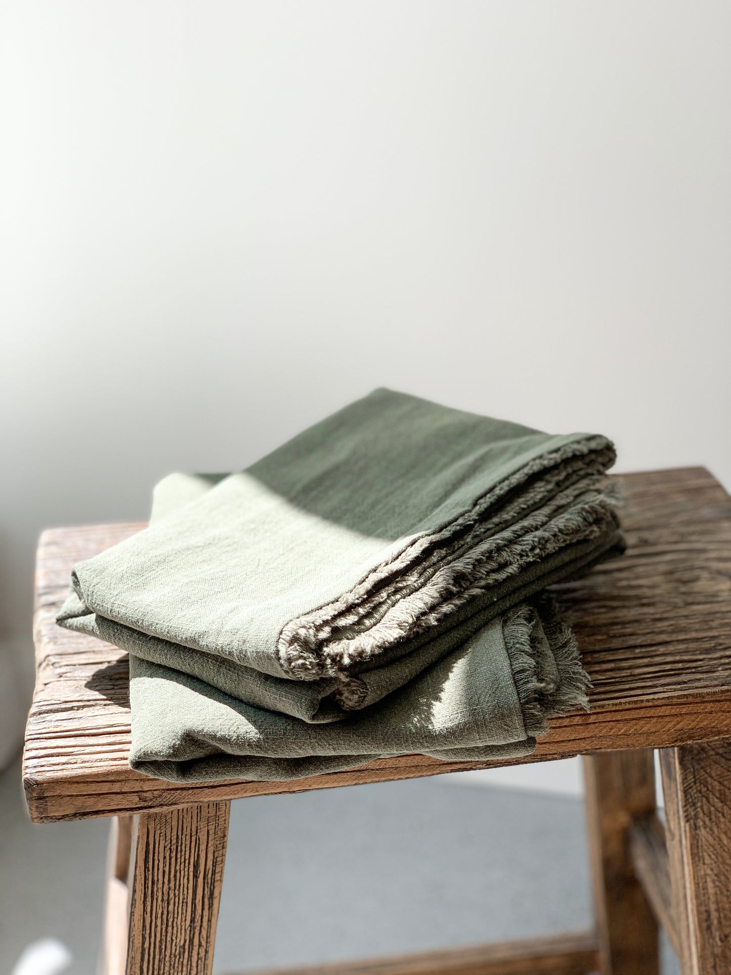 Ramie Euro Cushion - Olive