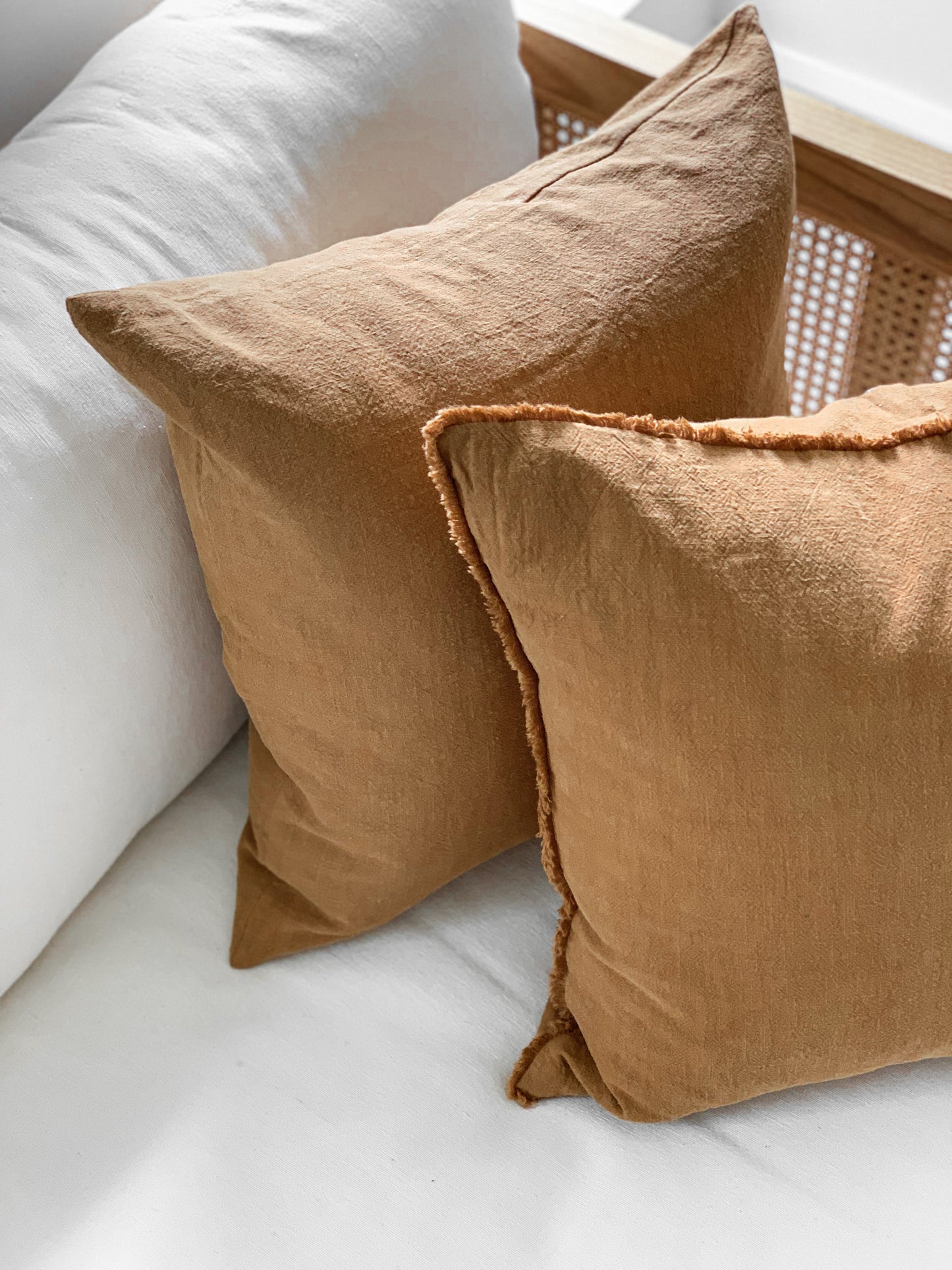 Ramie Standard Cushion - Cinnamon