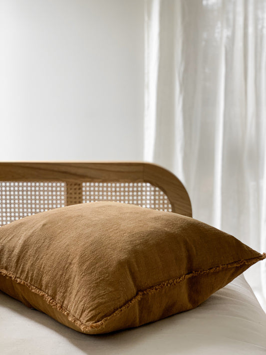 Ramie Standard Cushion - Cinnamon