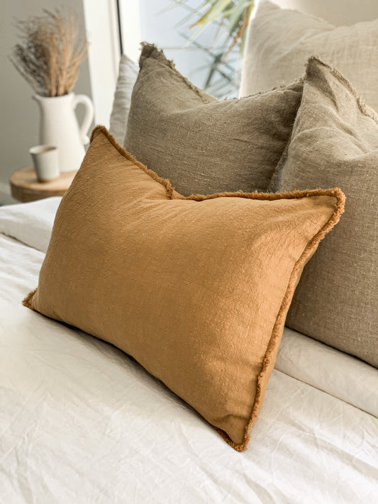 Ramie Lumbar Cushion - Cinnamon