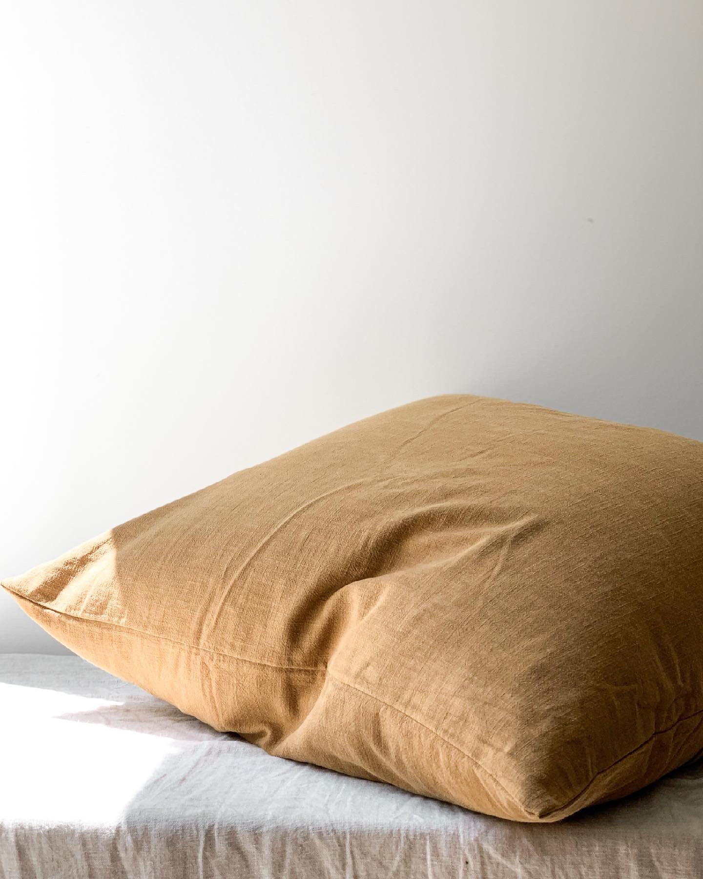 Ramie Euro Cushion - Cinnamon