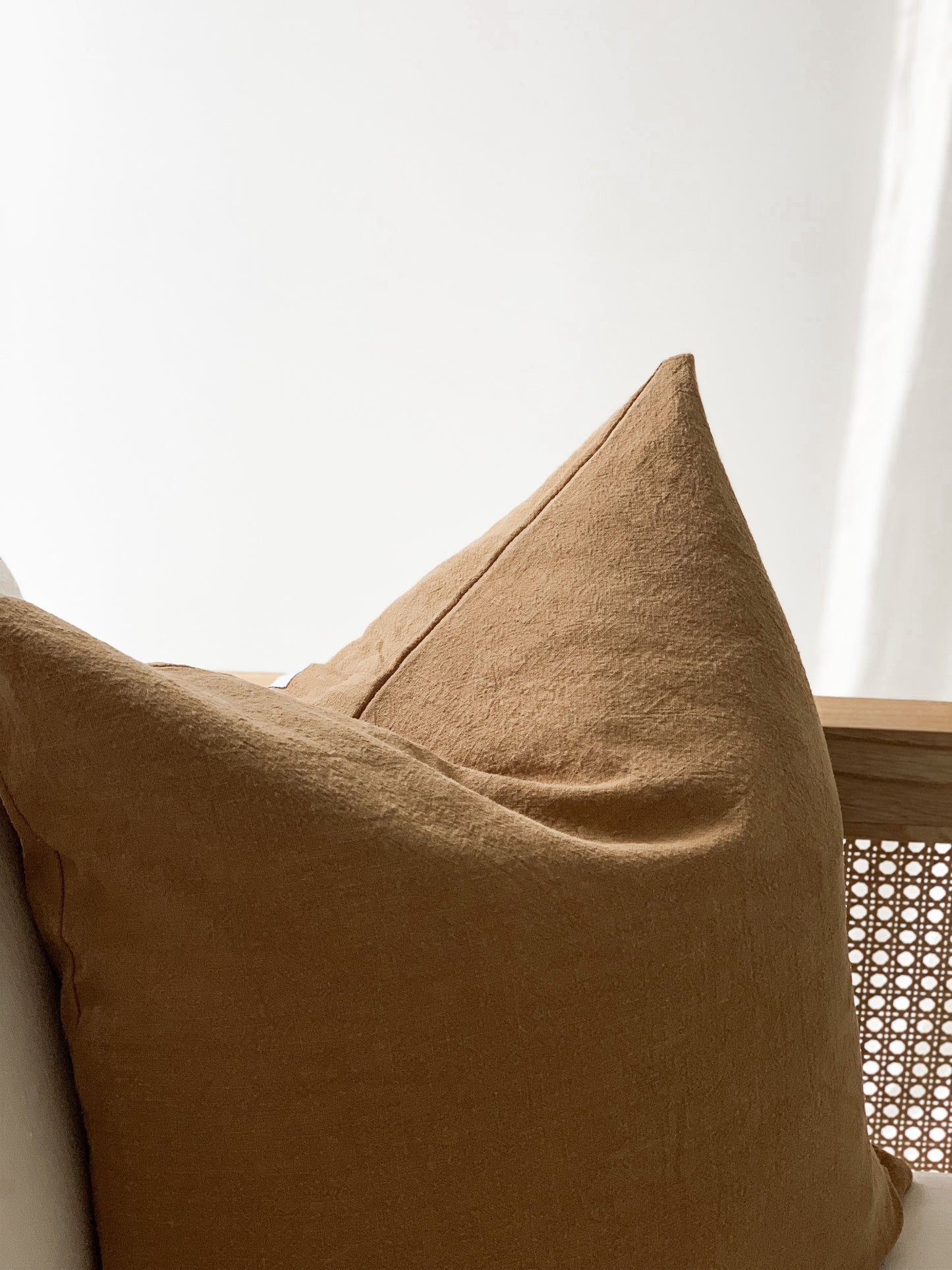 Ramie Standard Cushion - Cinnamon
