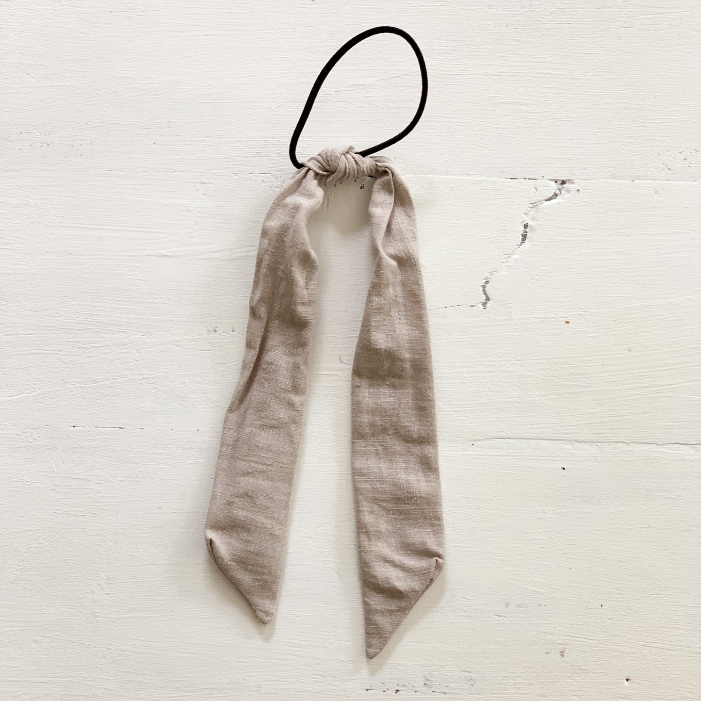 Ramie Hair Bows - Pebble