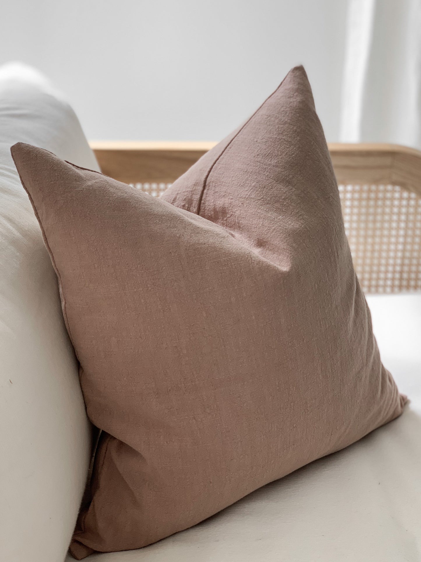 Ramie Standard Cushion - Blush