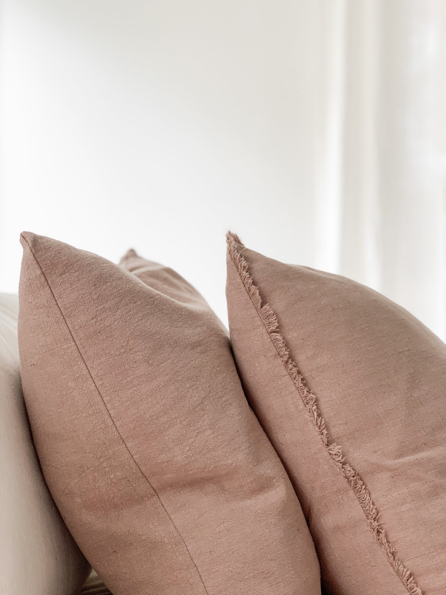 Ramie Standard Cushion - Blush