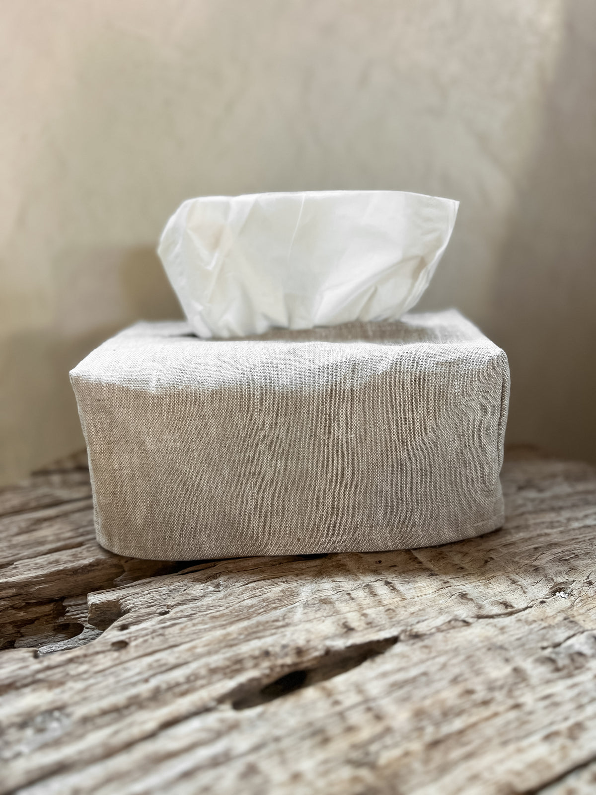 Linen Tissue Box Cover