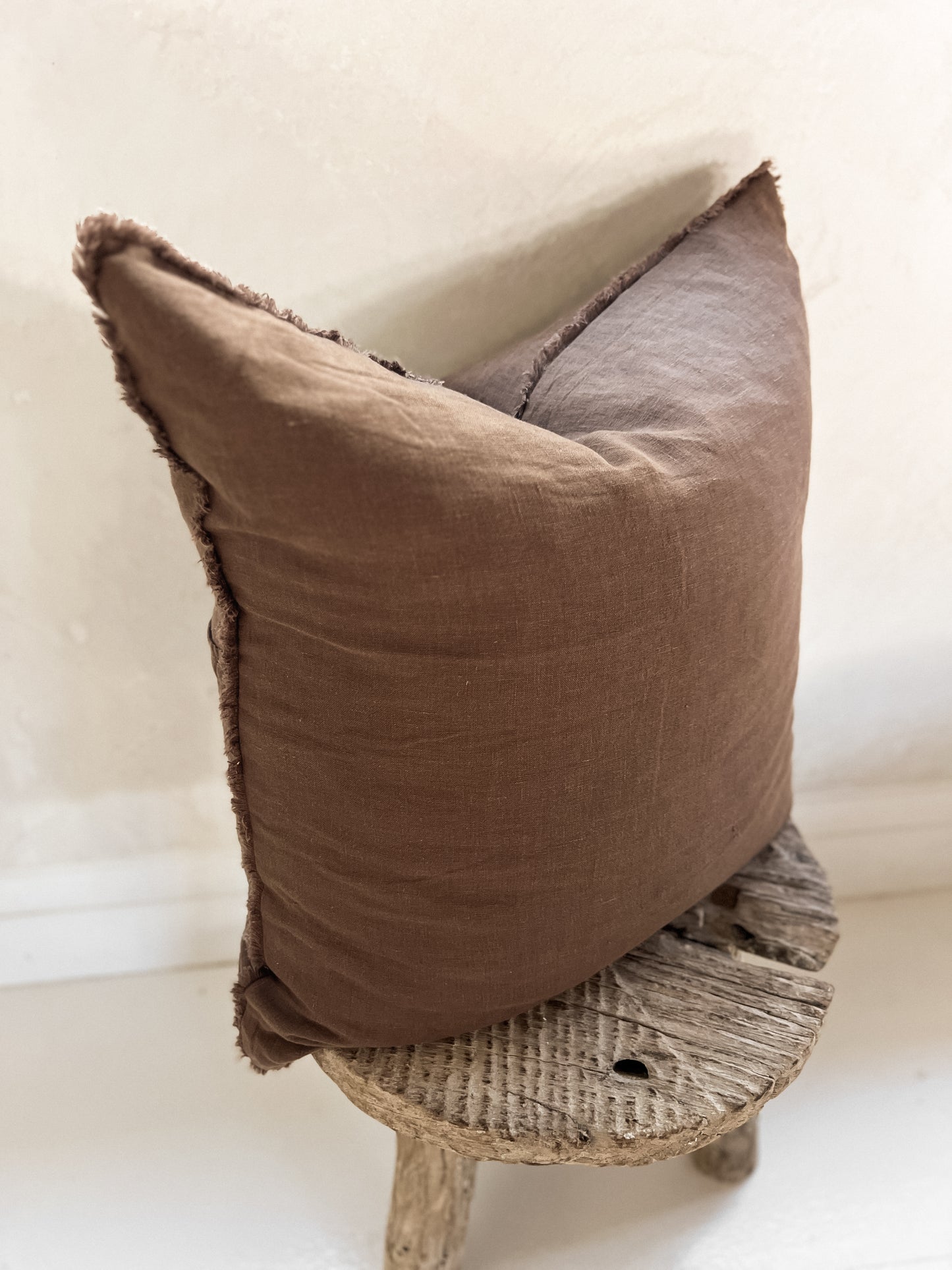Linen Euro Cushion - Cocoa