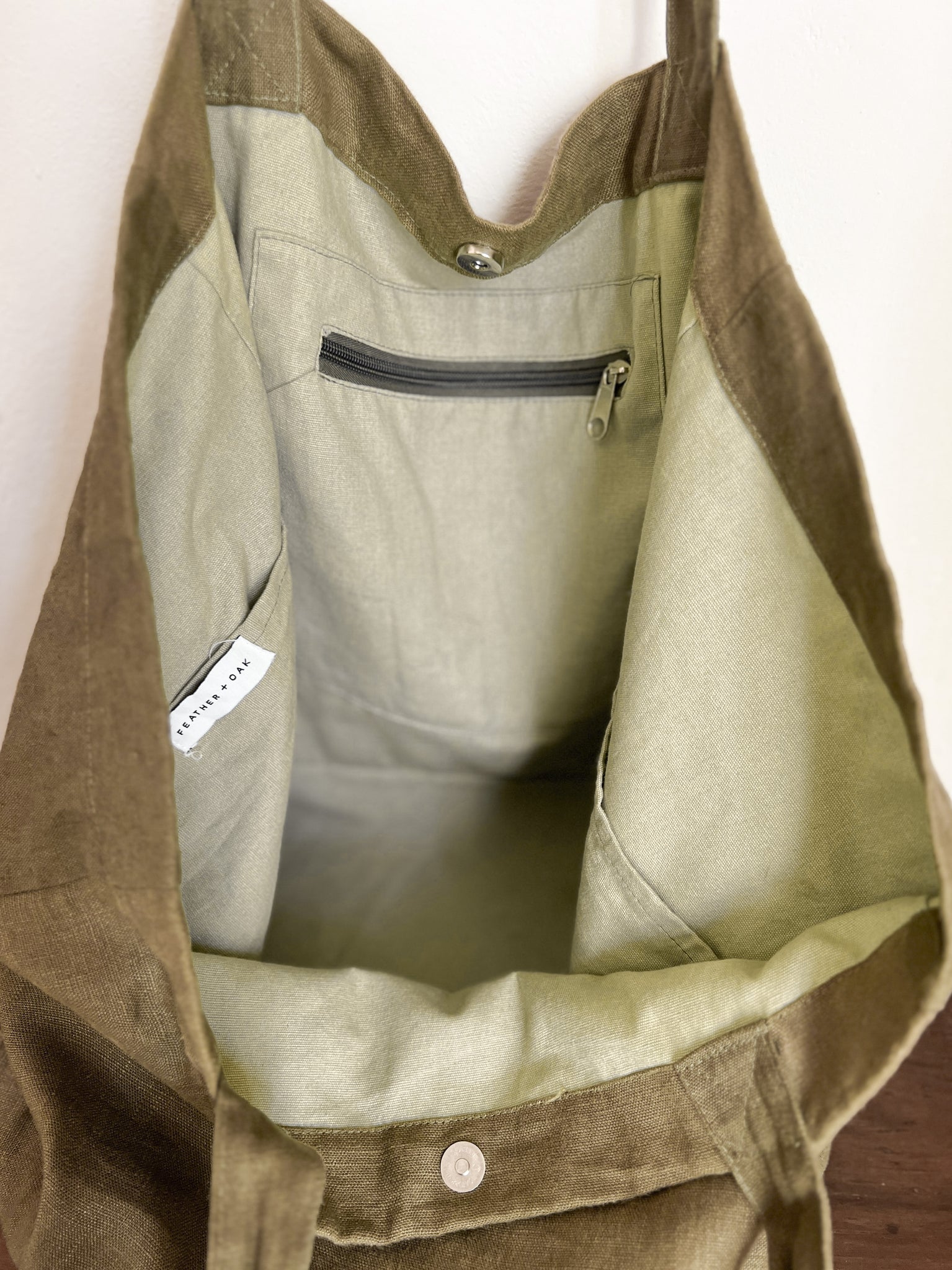 Linen Bag - Olive