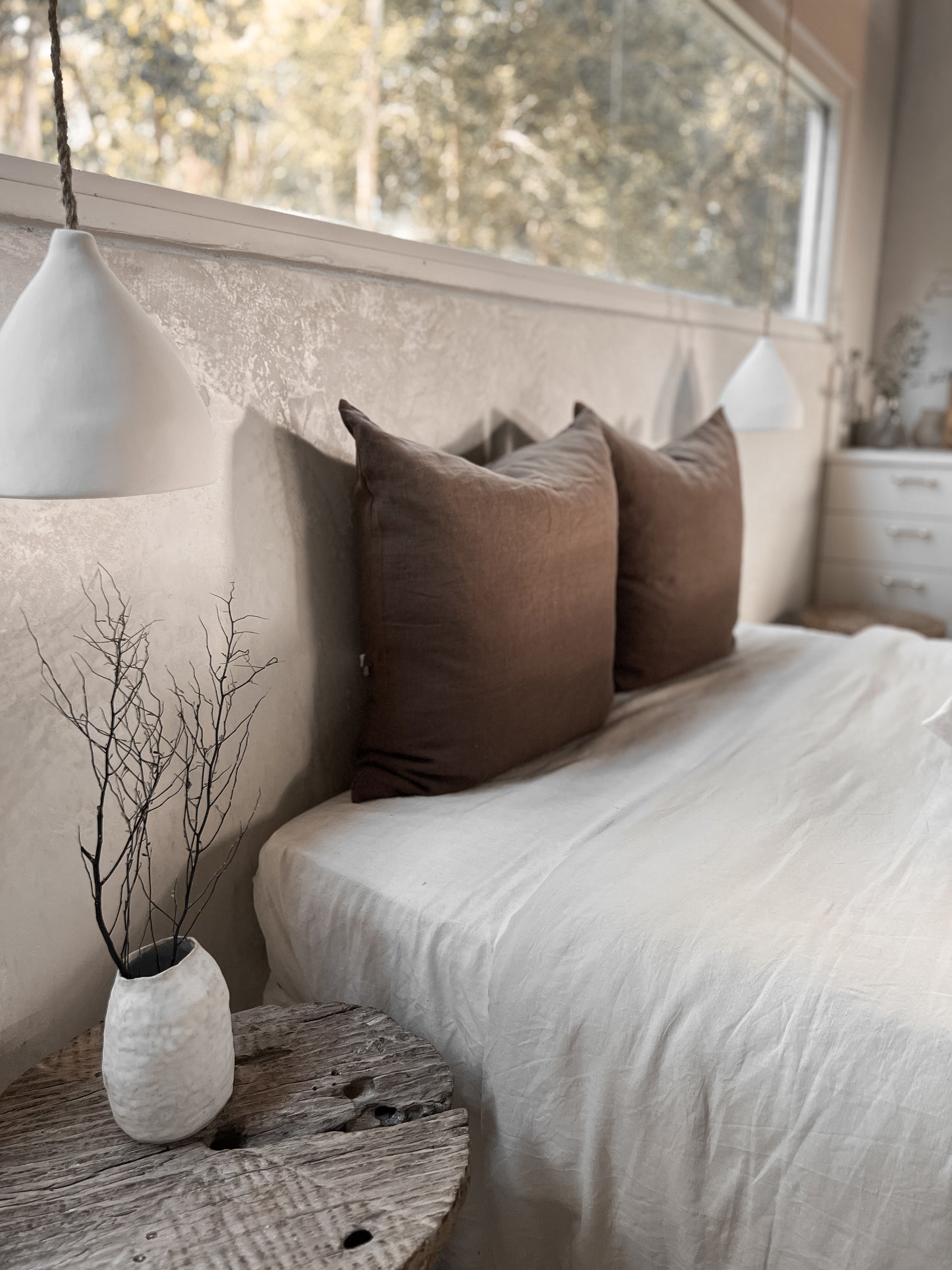 Linen Euro Cushion - Cocoa