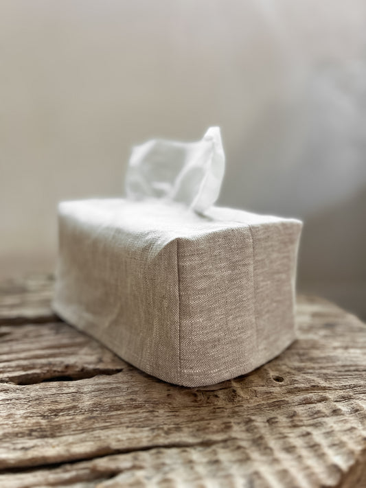 Linen Tissue Box Cover