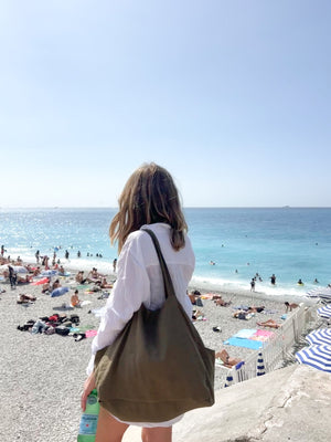 Linen Bag - Olive (seconds)