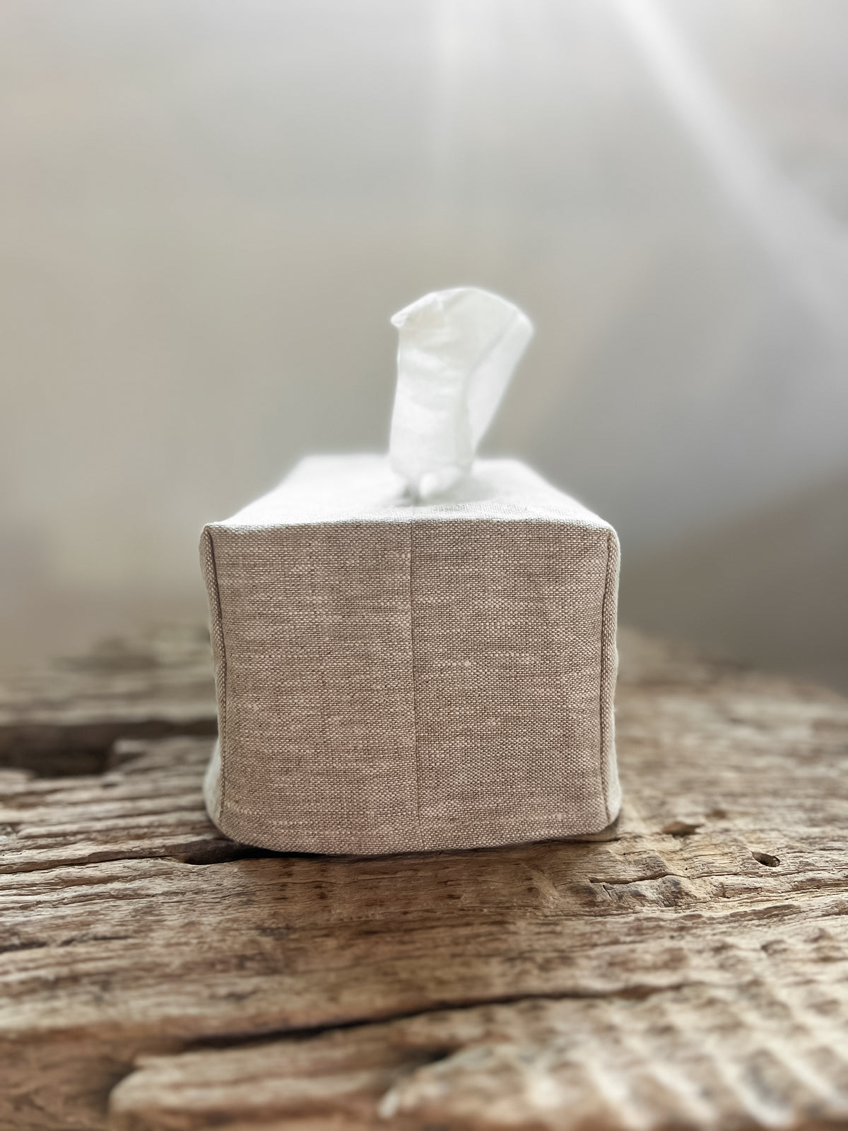 Linen Tissue Box Cover