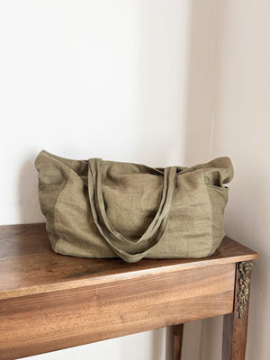 Linen Bag - Olive (seconds)