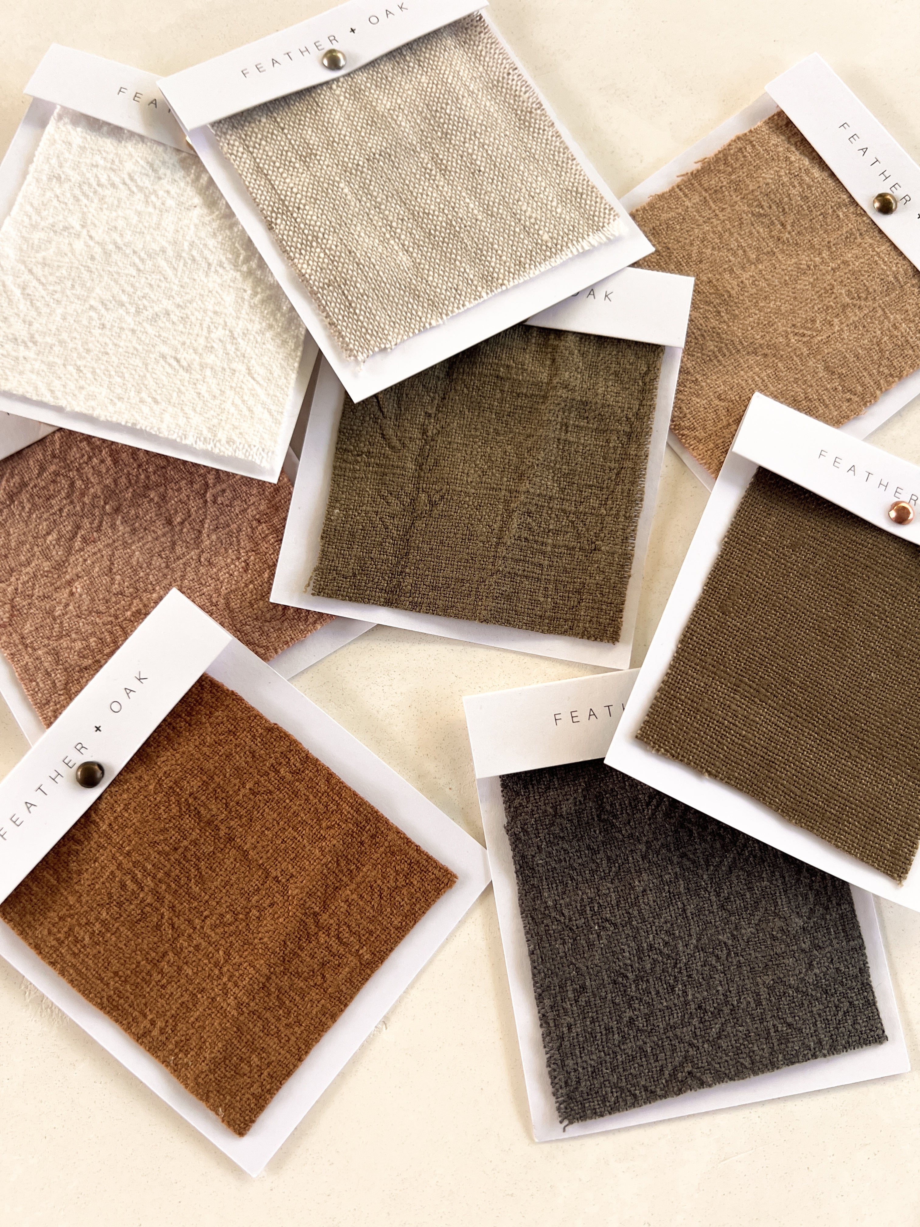 FABRIC SWATCHES – FEATHER + OAK