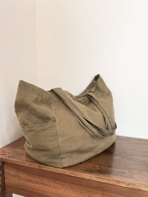 Linen Bag - Olive (seconds)