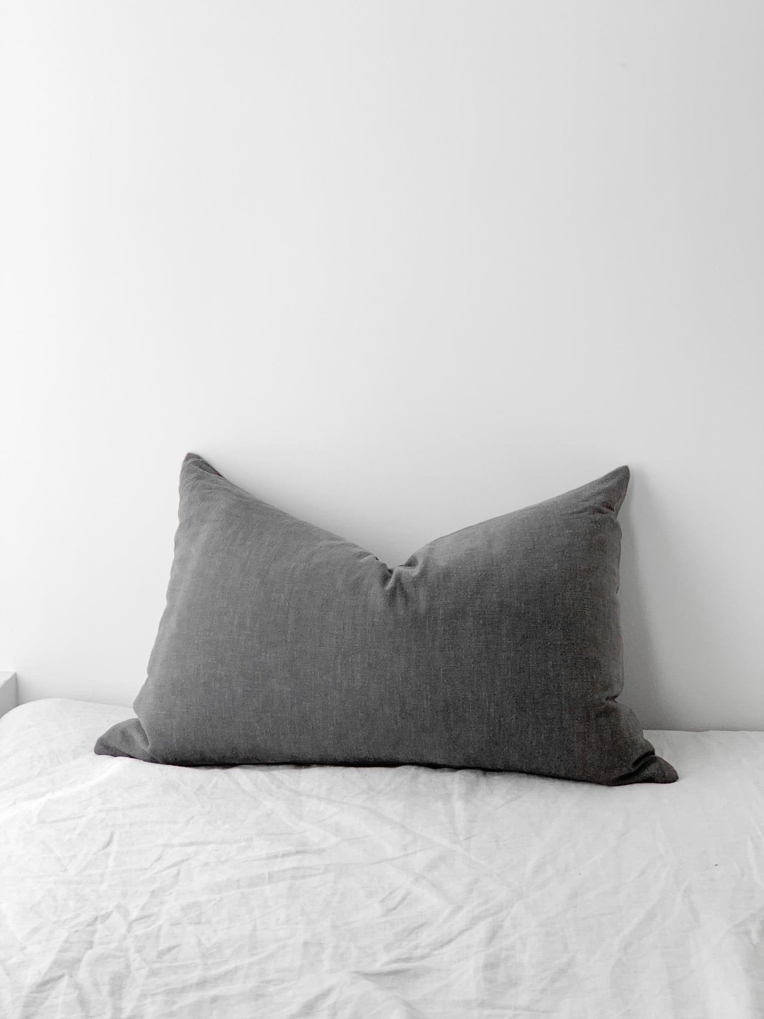 Ramie Lumbar Cushion - Charcoal
