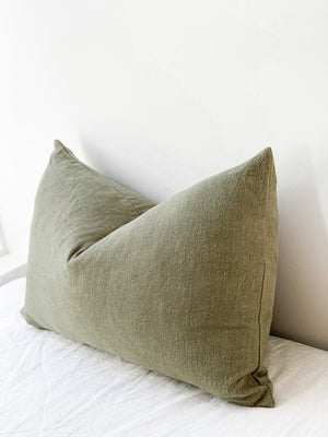 Ramie Lumbar Cushion - Olive