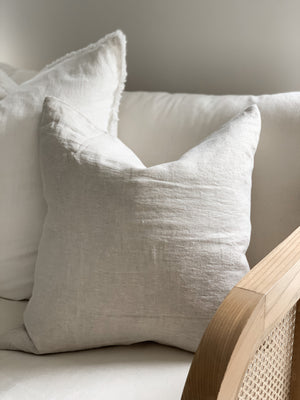 Linen Standard Cushion - Flax