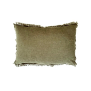 Ramie Lumbar Cushion - Olive