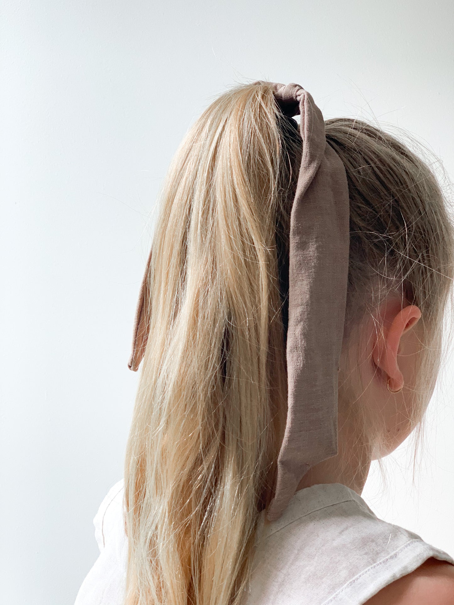 Ramie Hair Bows - Fawn