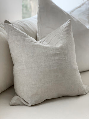 Linen Standard Cushion - Flax