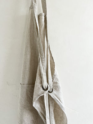 'Everyday' Linen Apron - Flax