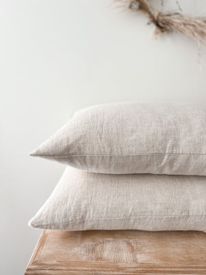 Linen Lumbar Cushion - Flax