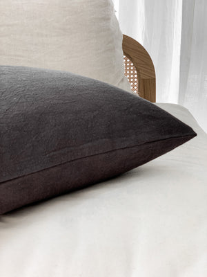 Ramie Standard Cushion - Charcoal