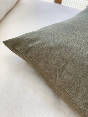 Ramie Standard Cushion - Olive
