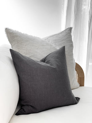 Ramie Standard Cushion - Charcoal
