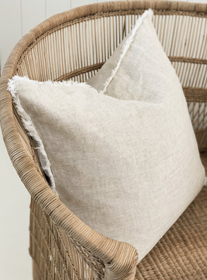 Linen Standard Cushion - Flax