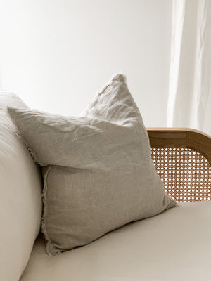 Linen Standard Cushion - Flax